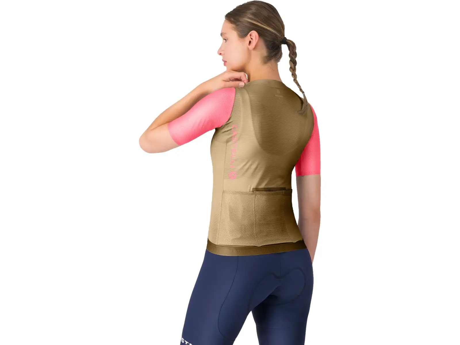 Castelli Corretto W dámsky dres krátky rukáv Elmwood/Rosa GIro