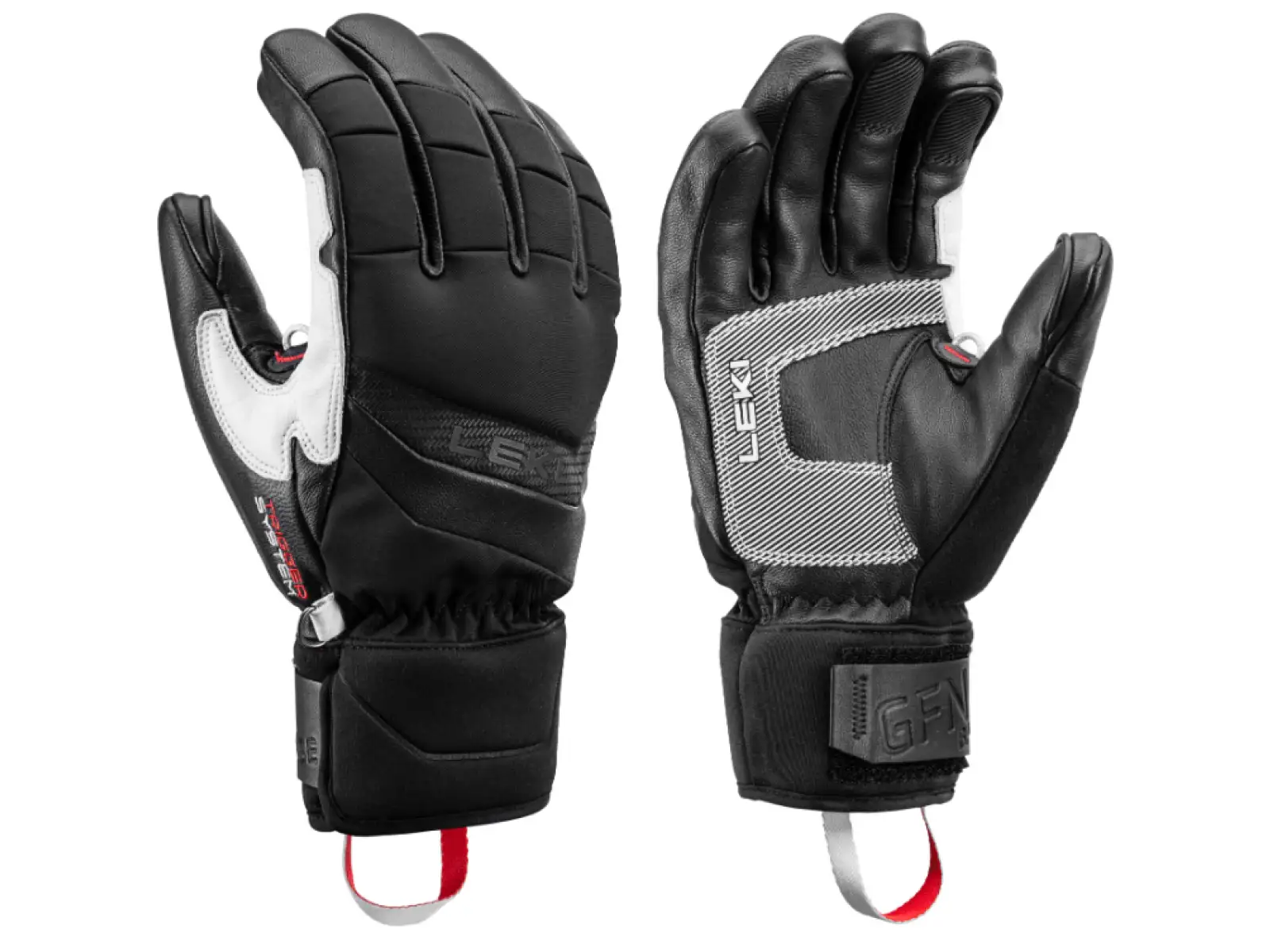 Leki Griffin Base 3D zjazdové rukavice Black