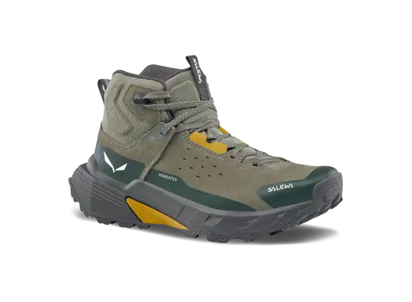 Salewa Pedroc 2 Leather MID PTX pánske topánky Faded Green/Dark Olive