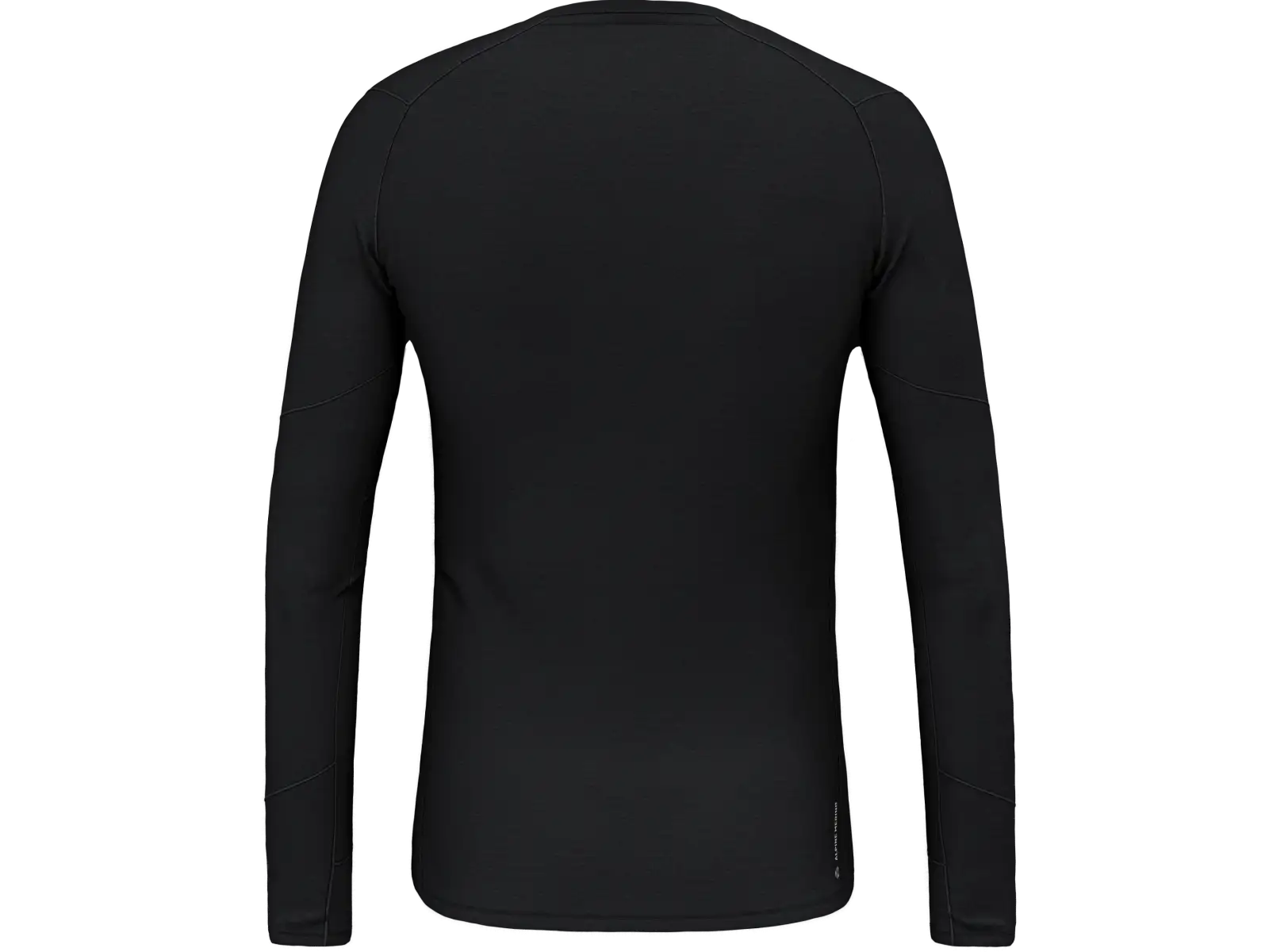 Salewa Cristallo Warm Alpine Merino Responsive pánske tričko s dlhým rukávom Black Out Melange