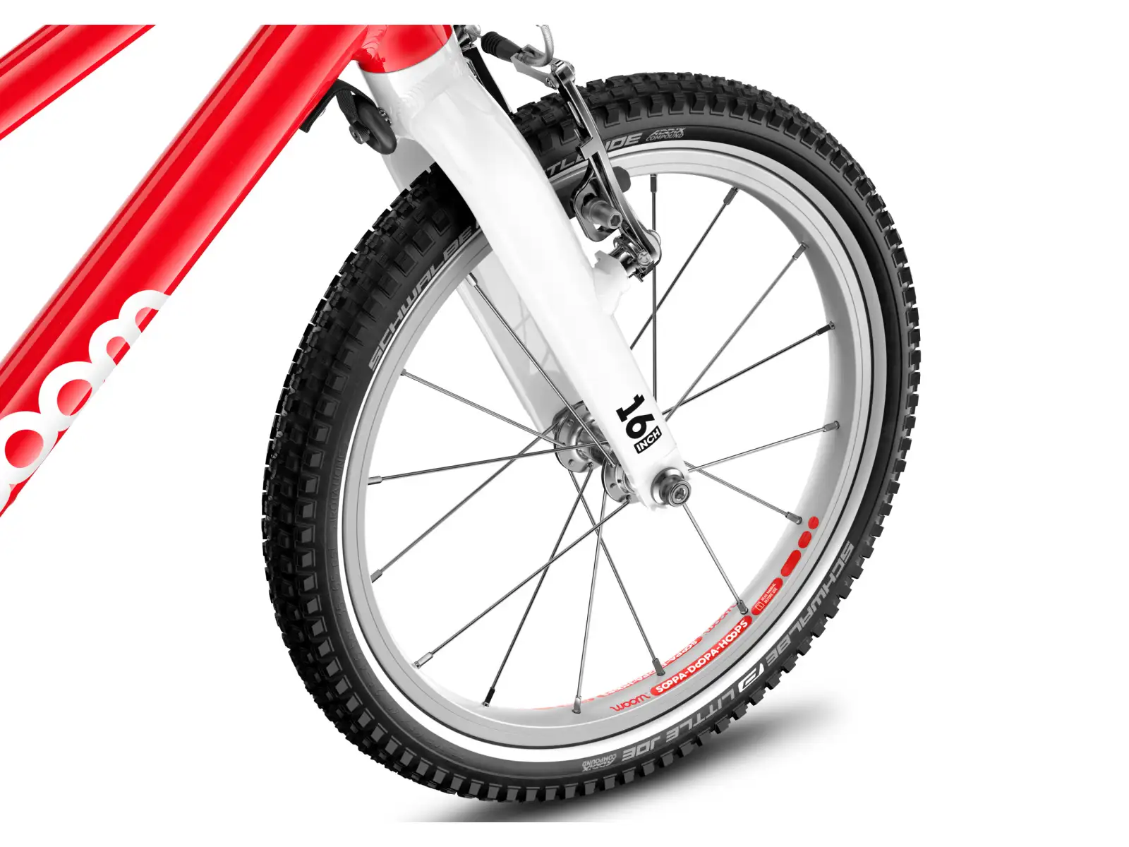 Woom GO 3 Automagic Red 16 detský bicykel