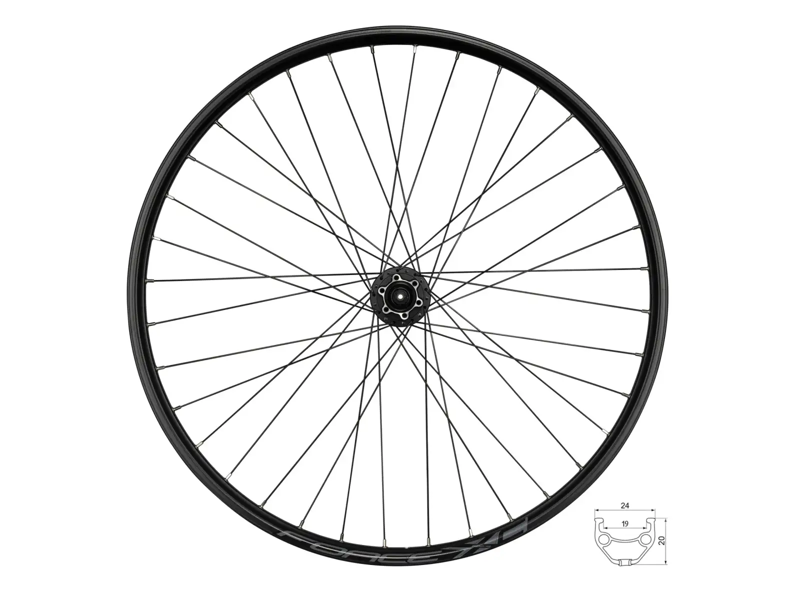 Force XC Disc 29 zadné vypletené koleso náboj Shimano