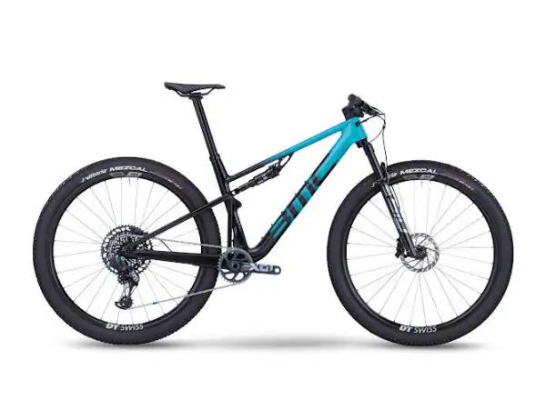 BMC Fourstroke 01 ONE celoodpružený bicykel Turquoise/Black