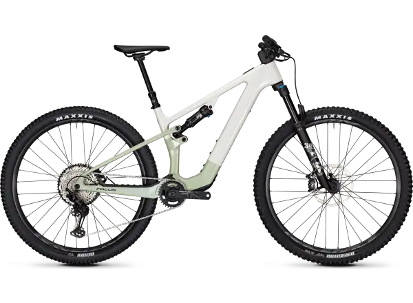 Focus Vam2 SL 9.8 odľahčený celoodpružený elektrobicykel white glossy/skygrey glossy