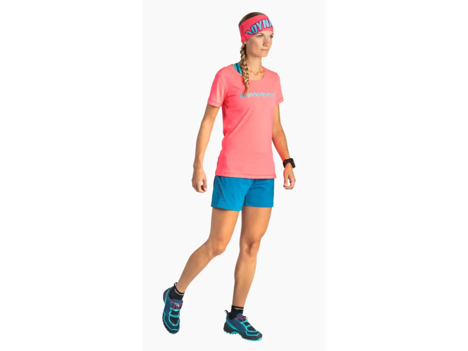 Dynafit Traverse 2 Dámske funkčné tričko s krátkym rukávom Pink Glo