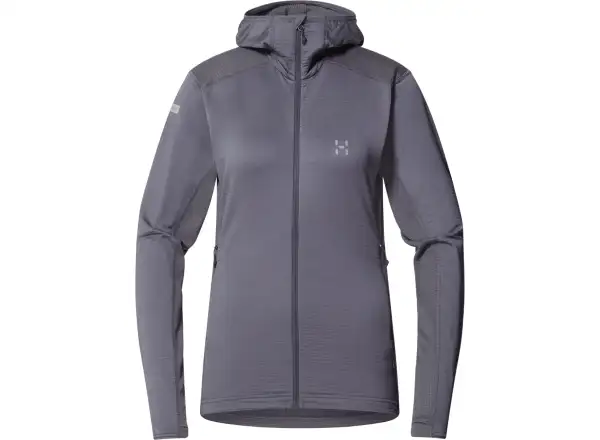 Haglöfs L.I.M Mid Multi Hood dámska mikina s kapucňou tmavosivá