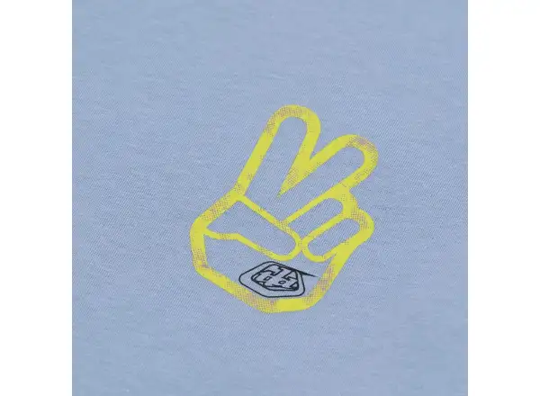 Troy Lee Designs Peace Out detské tričko krátky rukáv Smoke Blue