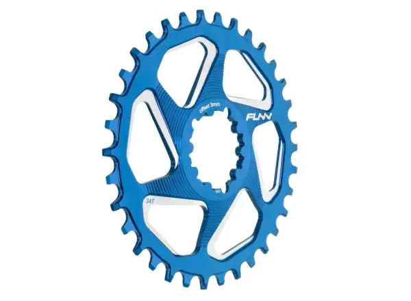 Funn Solo DX NW prevodník pre Sram DM 3 mm offset Blue