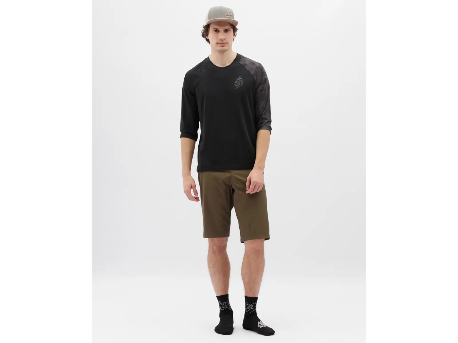 Silvini Brunello Pánske tričko s krátkym rukávom Black/Charcoal