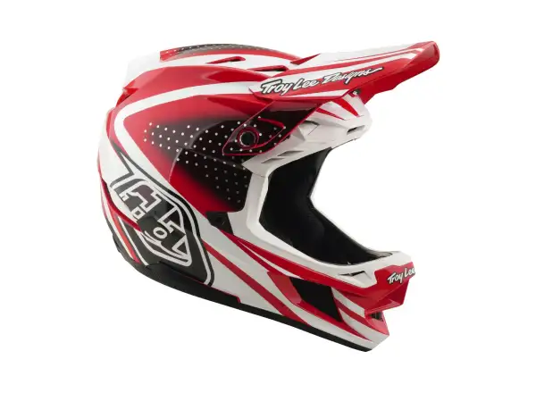 Troy Lee Designs D4 Polyacrylite MIPS prilba Line Fire/white