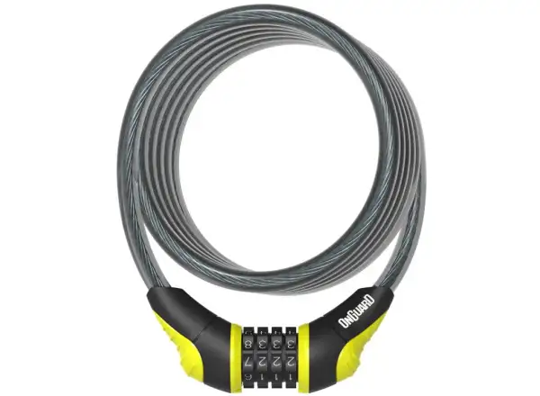 Zámok špirála OnGuard 1800x10 mm kódový (žltý)