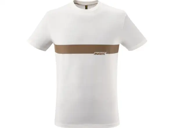 Mavic Corporate Stripe pánske tričko krátky rukáv White Bronze