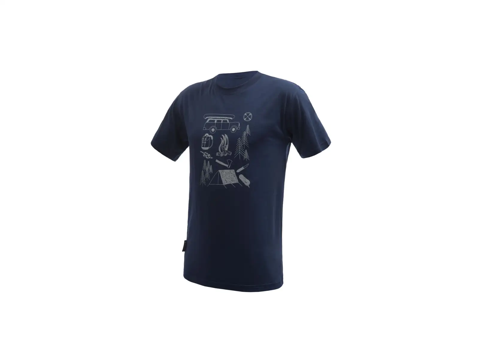 Sensor Merino Active Outside pánske tričko krátky rukáv Deep Blue