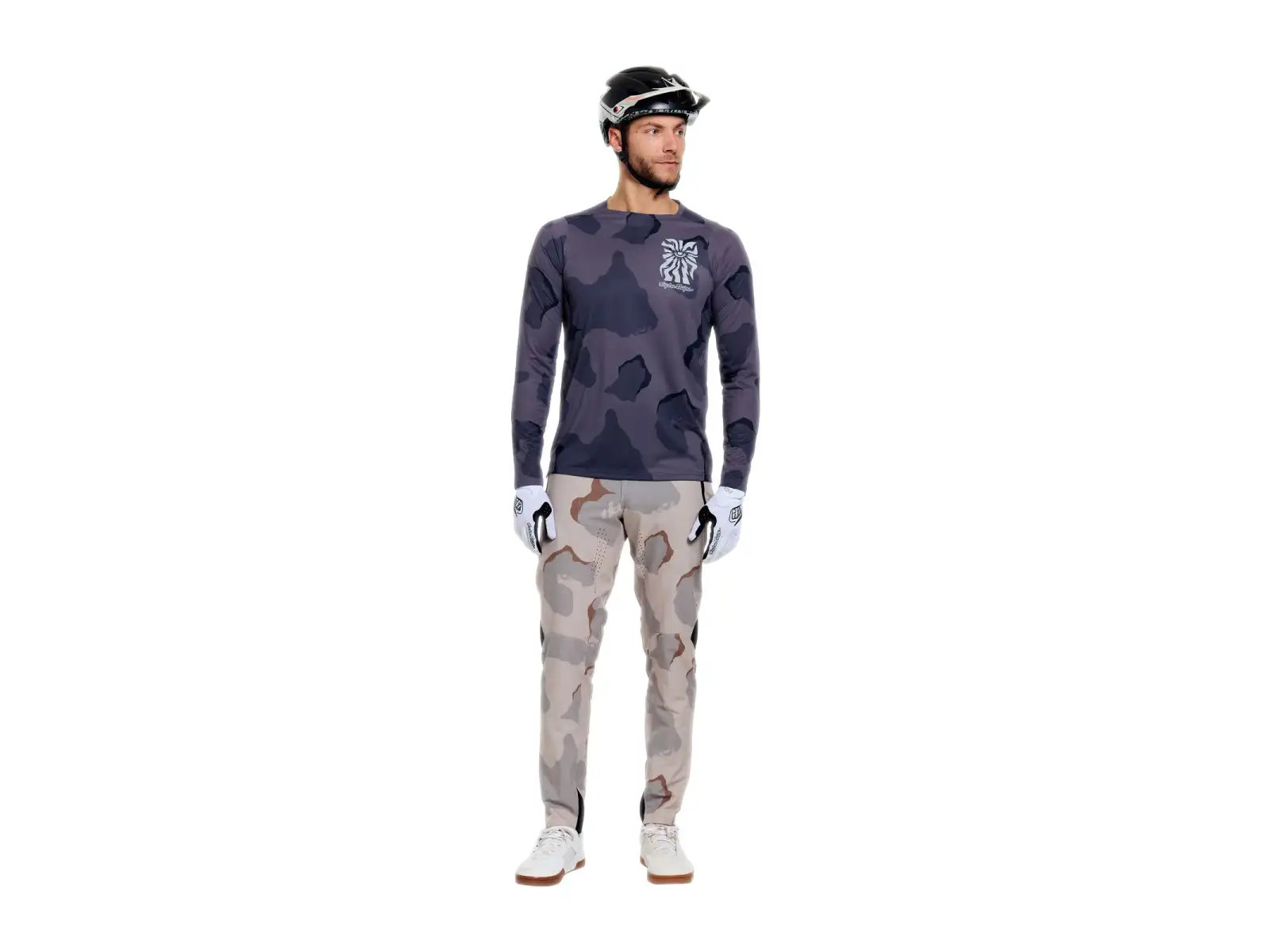 Troy Lee Designs Skyline Pro pánsky dres dlhý rukáv Flow Camo Carbon