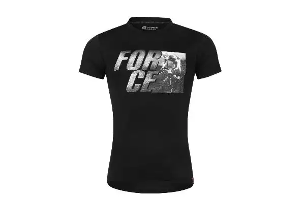Force Spirit pánske tričko krátky rukáv čierna