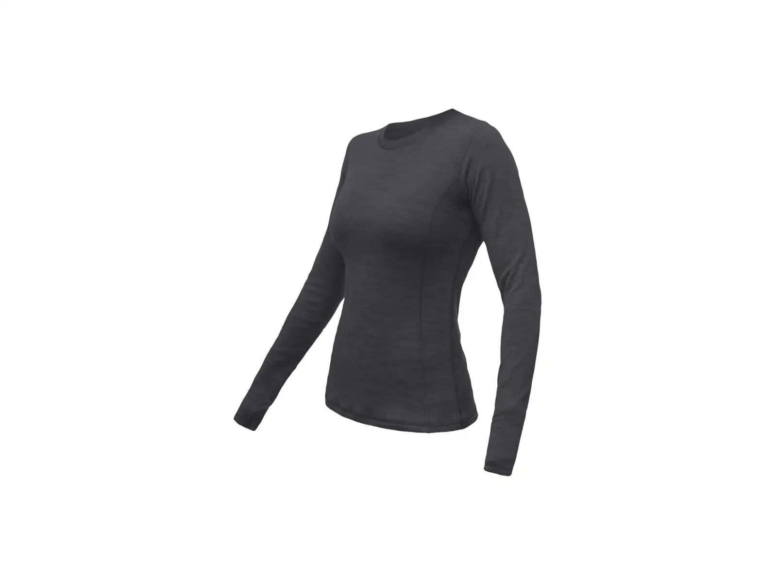Sensor Merino Bold dámske tričko dlhý rukáv Anthracite Gray