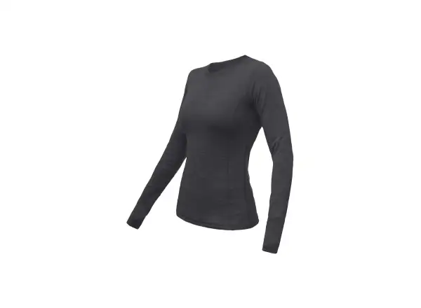 Sensor Merino Bold dámske tričko dlhý rukáv Anthracite Gray