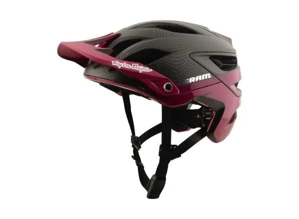 Troy Lee Designs x SRAM A3 prilba Radioscape Black/Berry