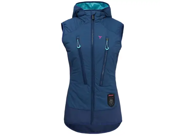 Silvini Polara dámska skialpová vesta Navy/Turquoise