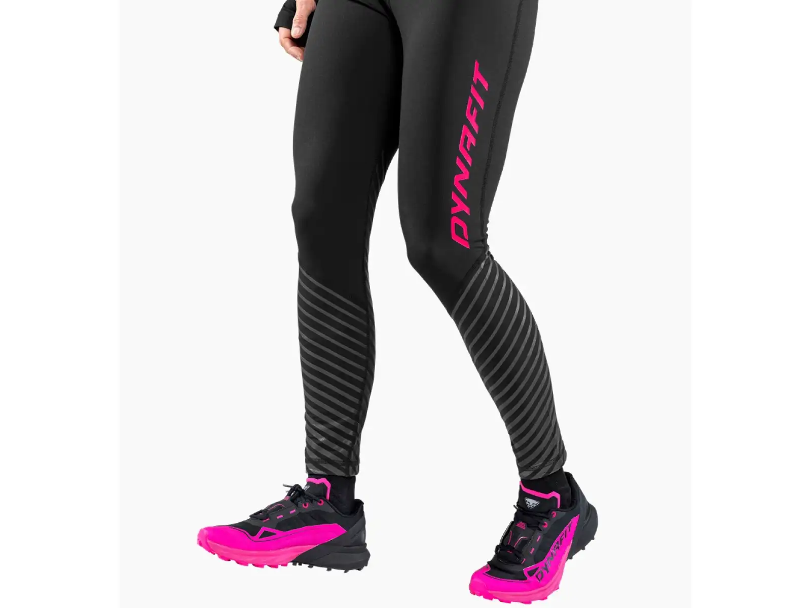 Dynafit Reflective dámske legíny Black Out/Pink Glo
