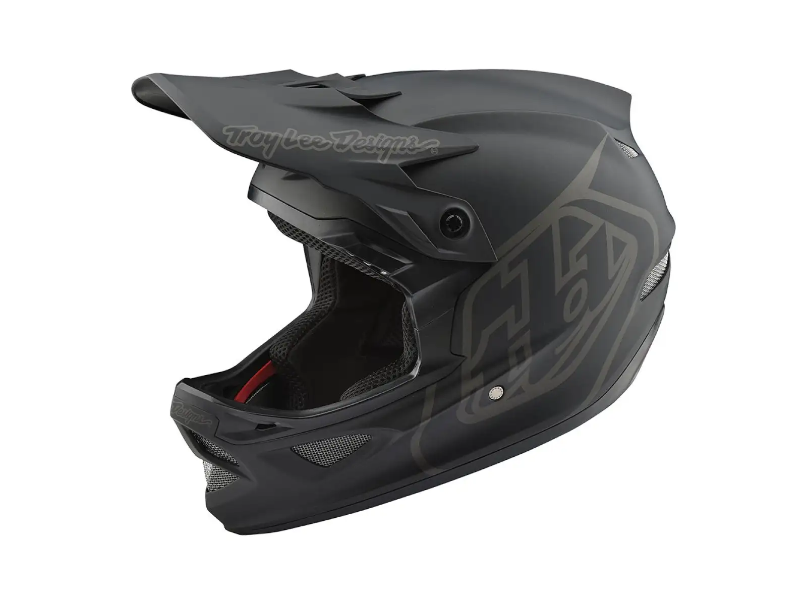 Troy Lee Designs D3 Fiberlite Helma Mono black