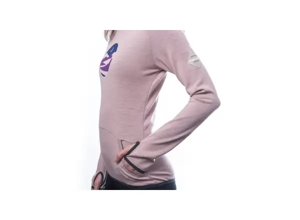 Sensor Merino Upper Triglav Dámska mikina Dusty Pink