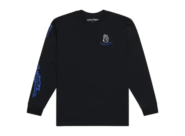 Troy Lee Designs Peace Out pánske tričko dlhý rukáv Black