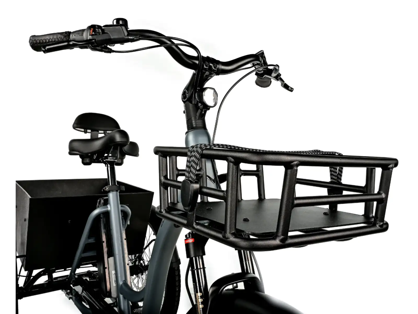 Leader Fox Curtis elektrobicykel trojkolka strieborná