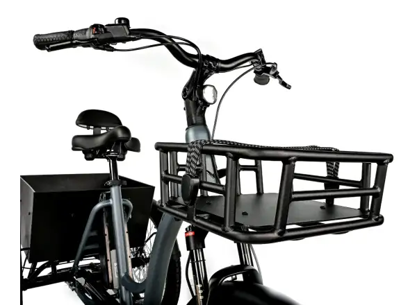 Leader Fox Curtis elektrobicykel trojkolka strieborná