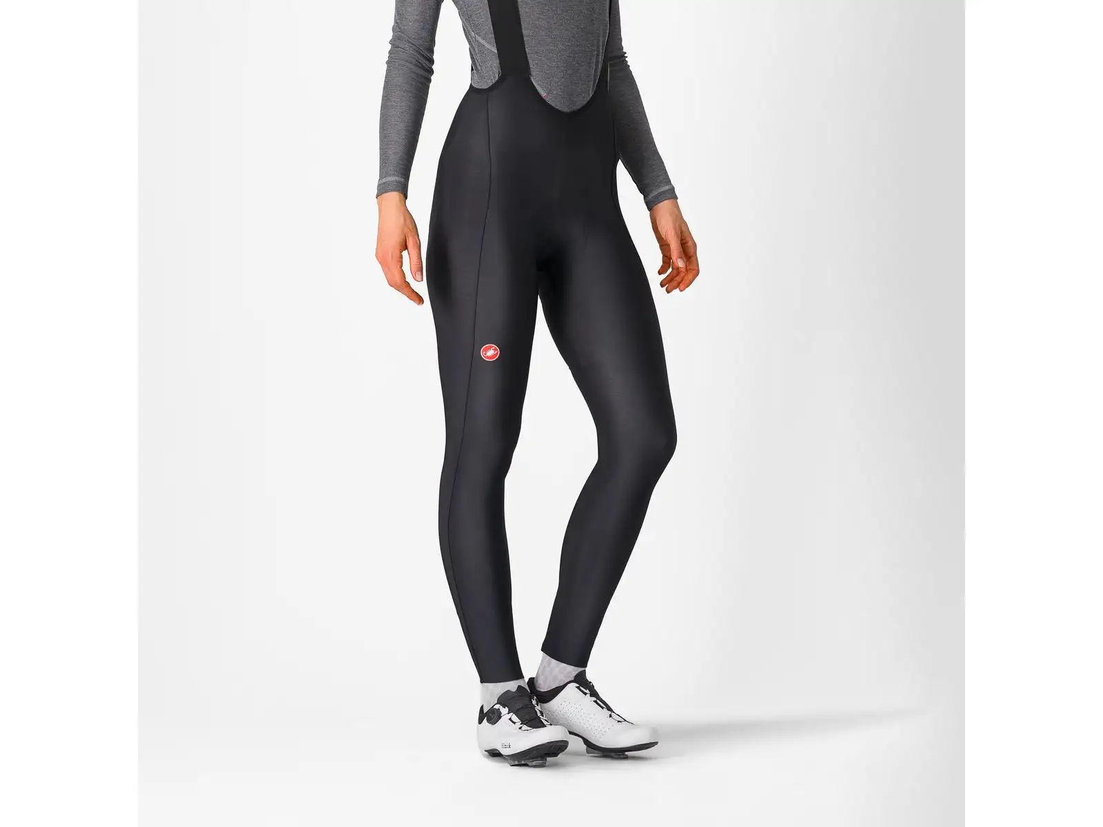 Castelli Espresso Bibtight dámske nohavice s laclom a vložkou Black