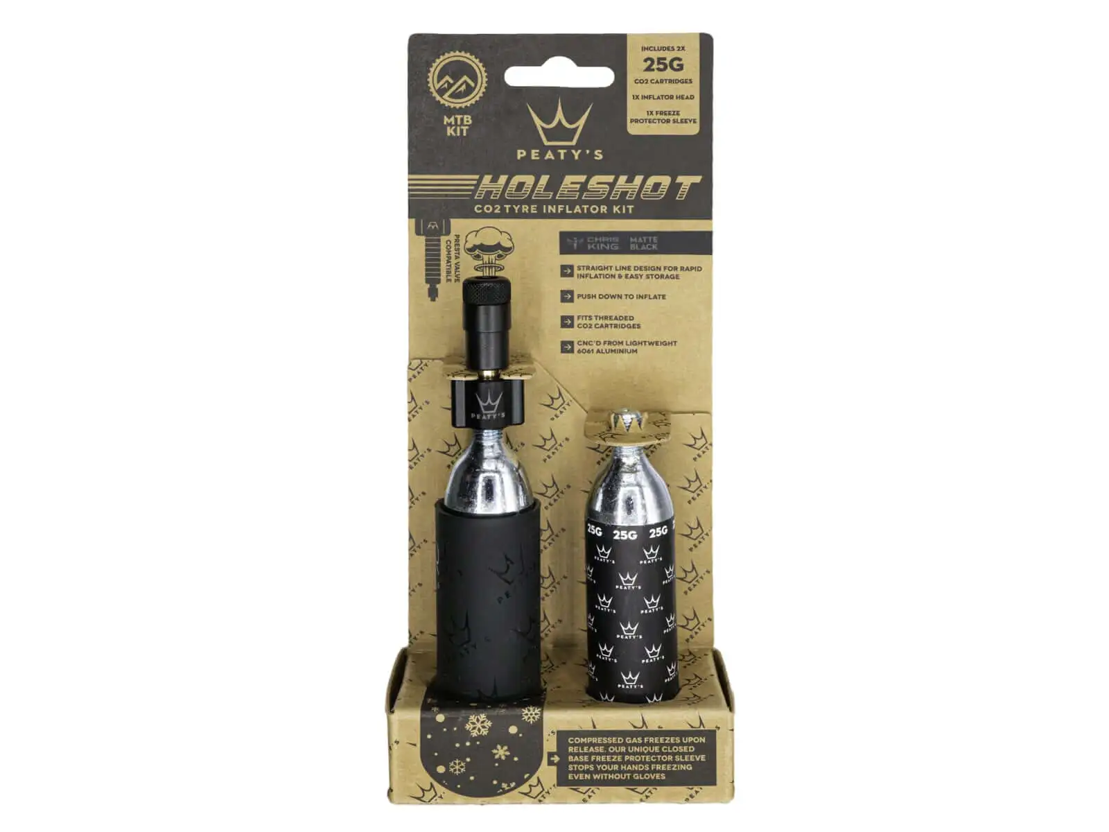 Peatys Holeshot CO2 sada 25 g čierna