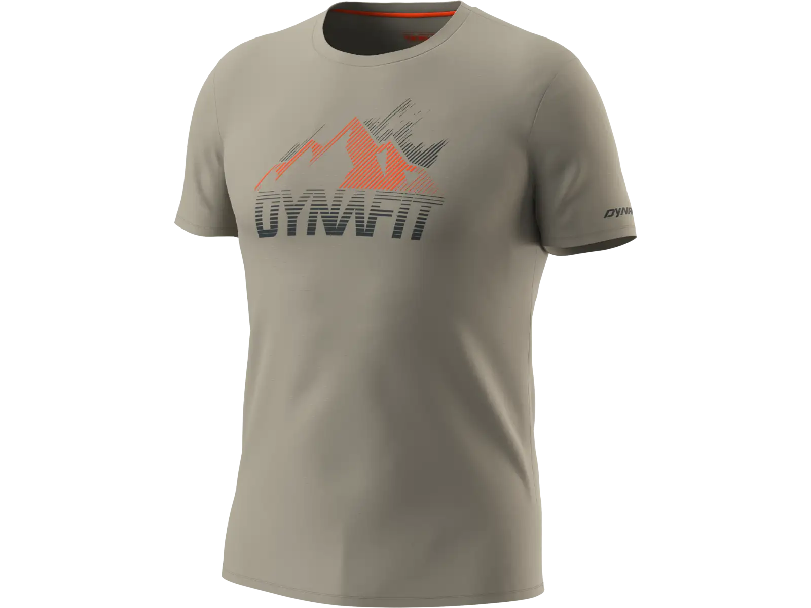 Dynafit Transalper Graphic pánske tričko krátky rukáv rock khaki