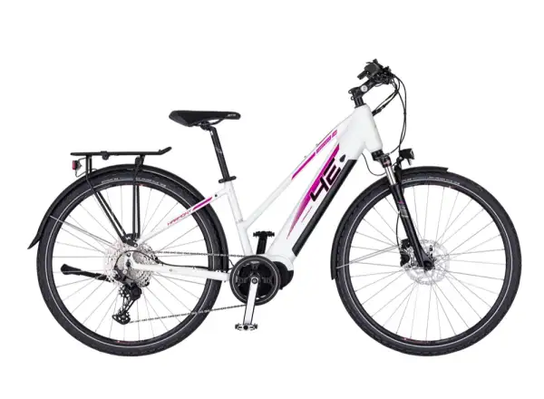 4Ever Harmony Sport Trek Biely/ružový trekingový e-bike