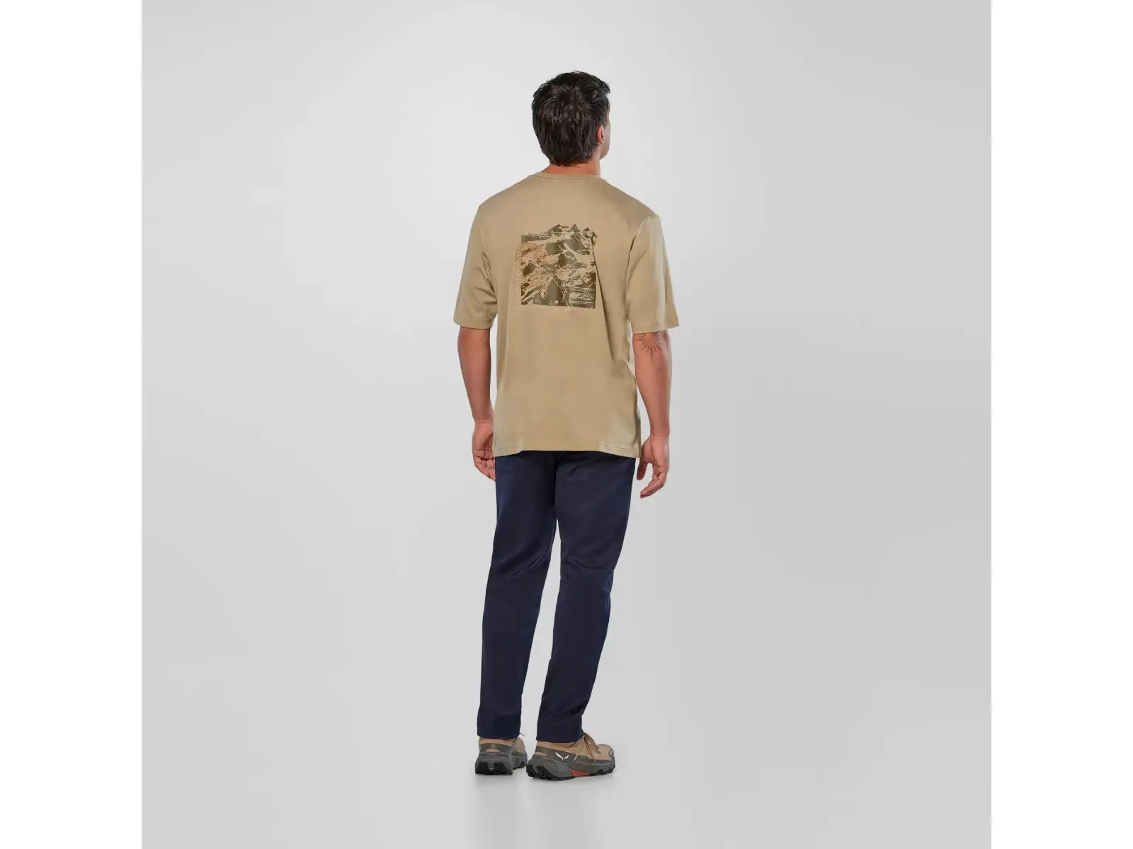 Salewa Eagle Glacier Loose T-shirt pánske tričko krátky rukáv Quicksand