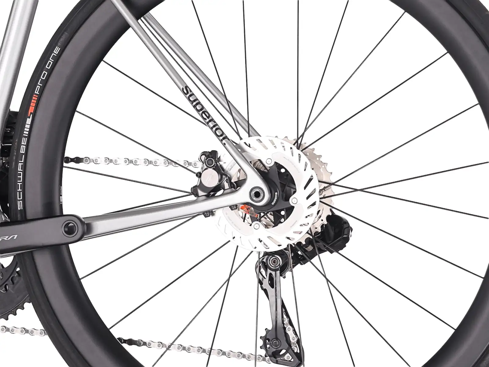 Superior RR 9.8 cestný bicykel Gloss Chrome Silver/Black Metallic