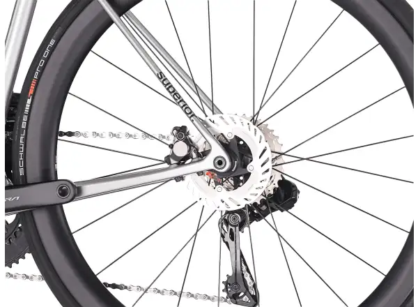 Superior RR 9.8 cestný bicykel Gloss Chrome Silver/Black Metallic