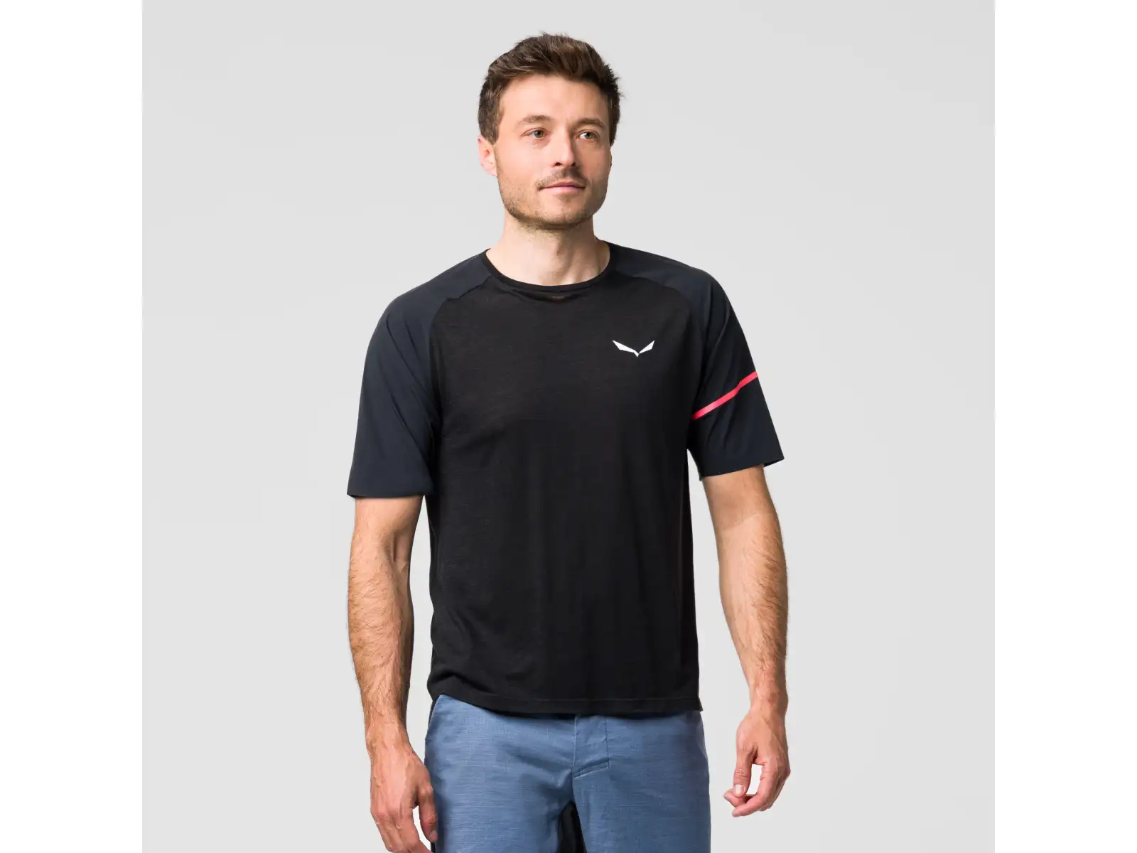 Salewa Vento AM pánske tričko krátky rukáv Black Out