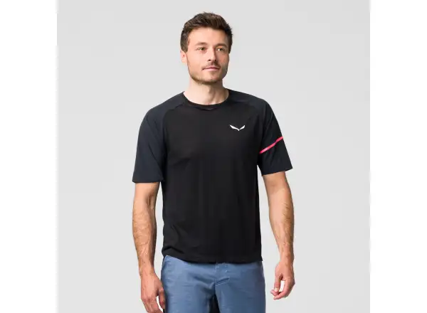 Salewa Vento AM pánske tričko krátky rukáv Black Out