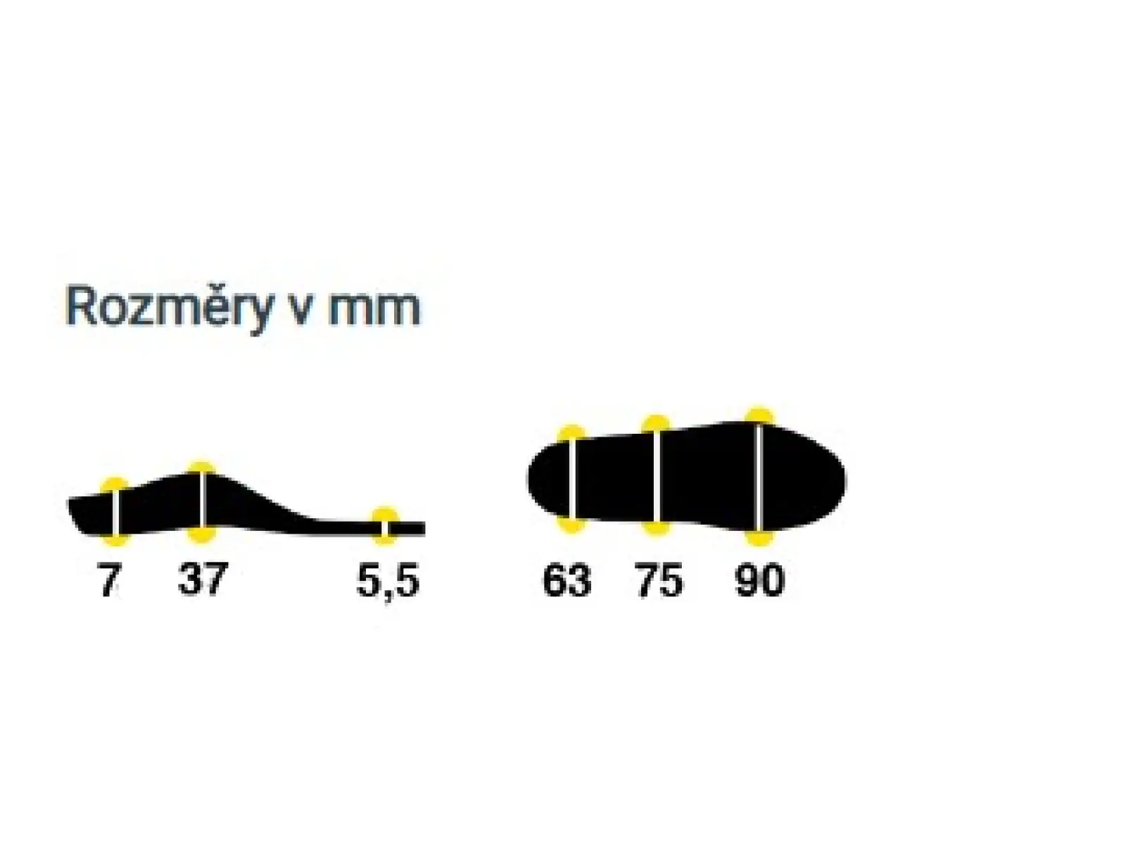 Sidas 3feet Merino vložky do topánok s vysokým oblúkom 1 pár