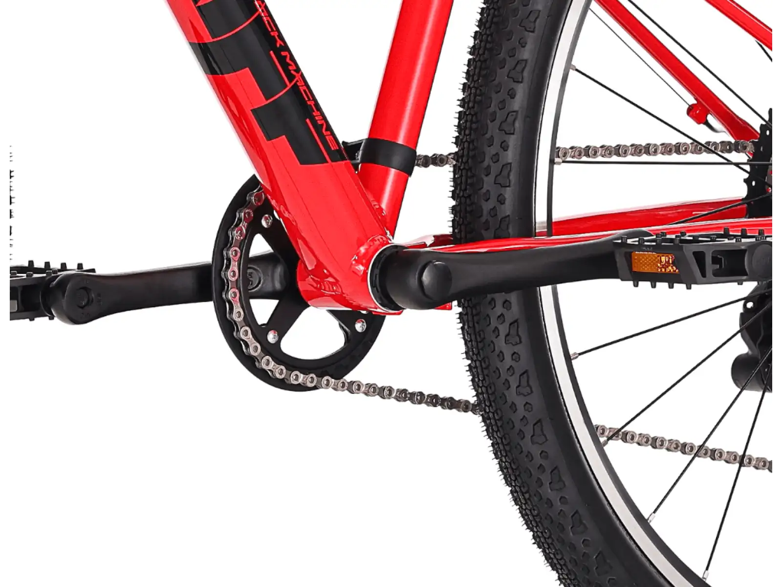 Rock Machine RIFF JR 27 detský bicykel Gloss Fire Red