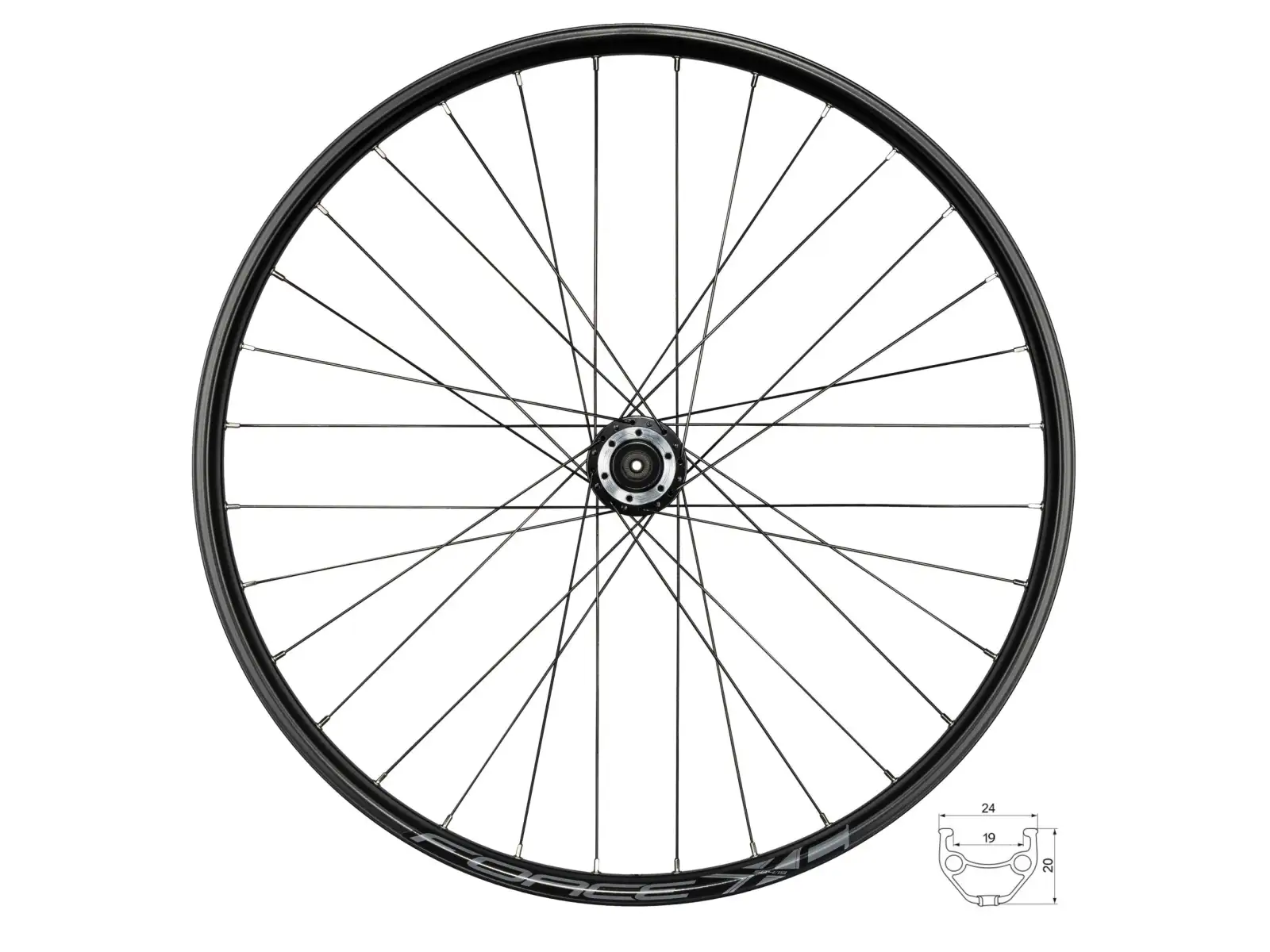 Force XC Disc 27,5 predné pletené koleso Force náboj