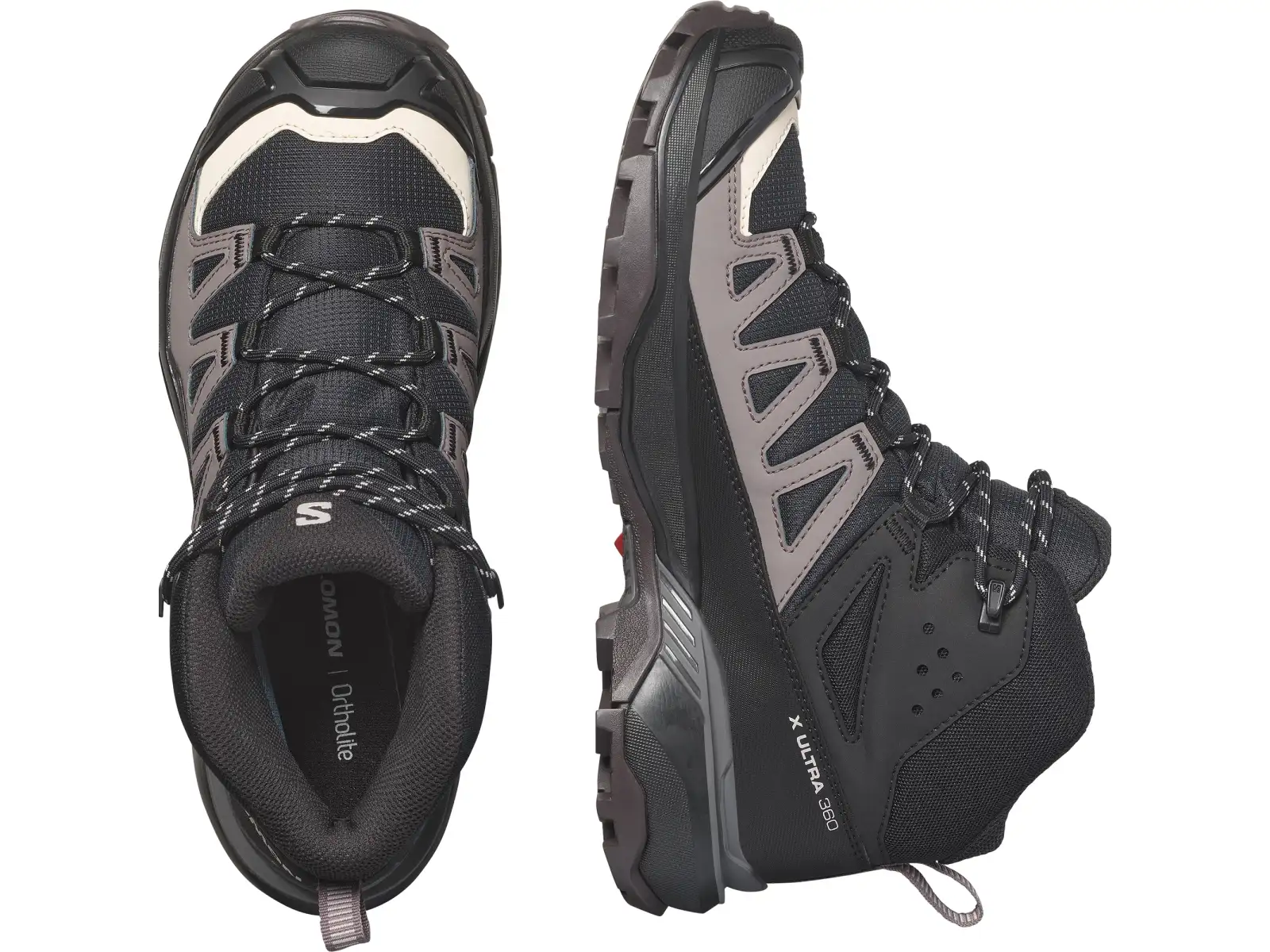 Salomon X Ultra 360 MID GTX dámska turistická obuv Black/Plum Kitten/Shale