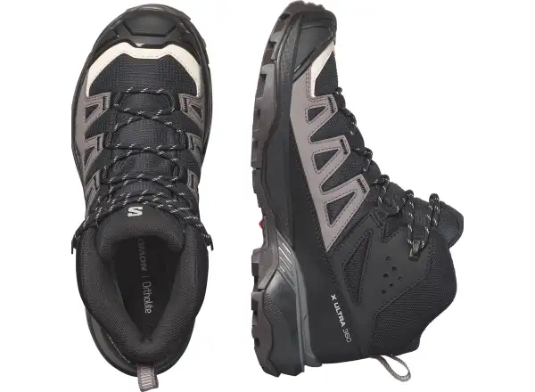 Salomon X Ultra 360 MID GTX dámska turistická obuv Black/Plum Kitten/Shale