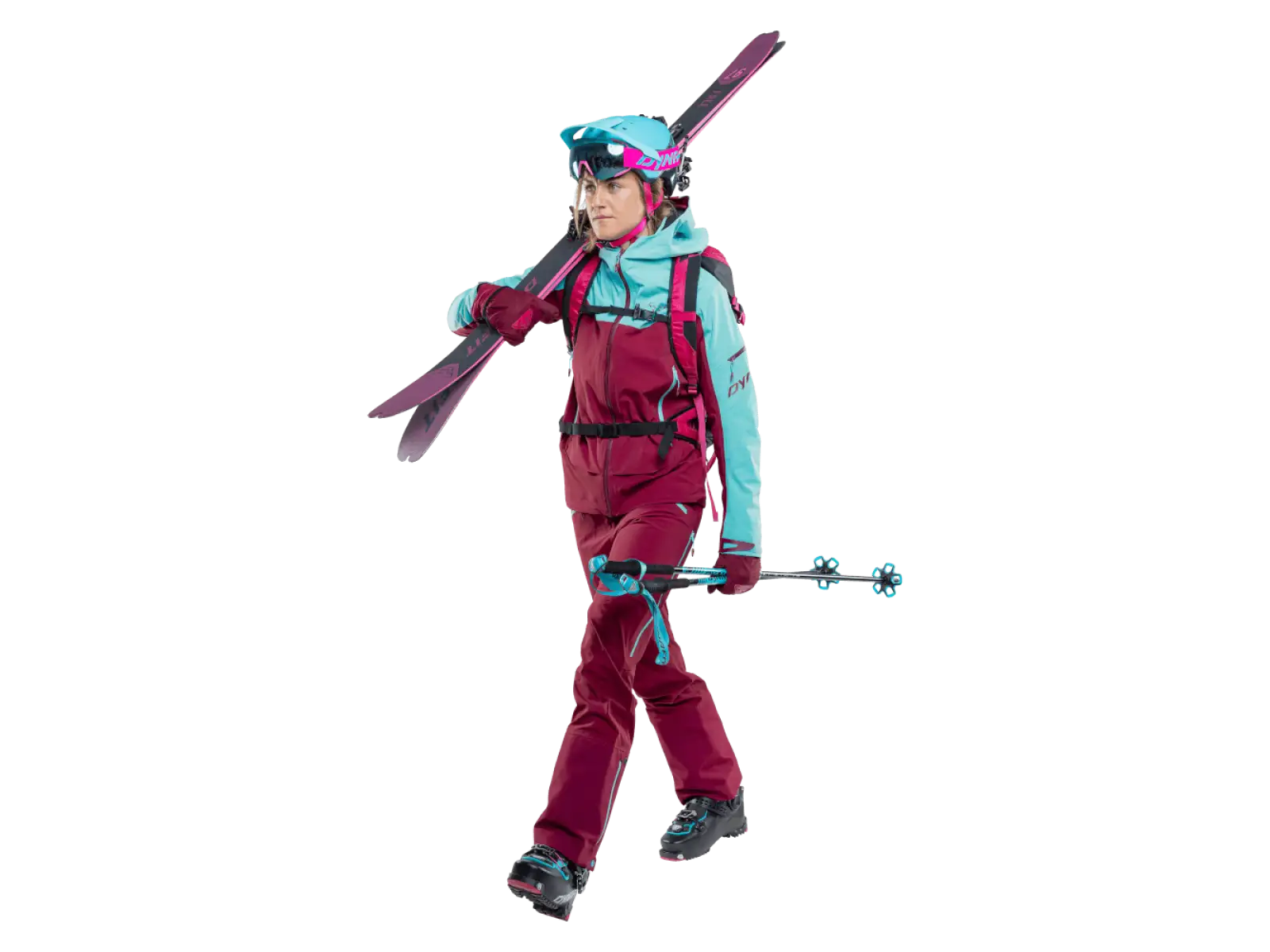 Dynafit Beast Hybrid Dámska bunda Marine Blue/Beet Red
