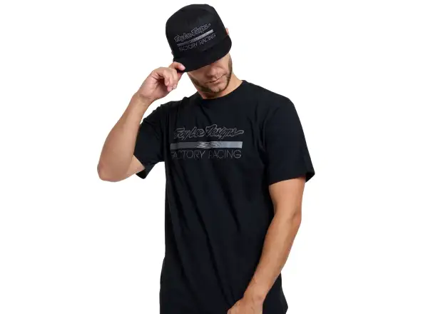 Troy Lee Designs Factory Racing pánske tričko krátky rukáv Black heather/Gray