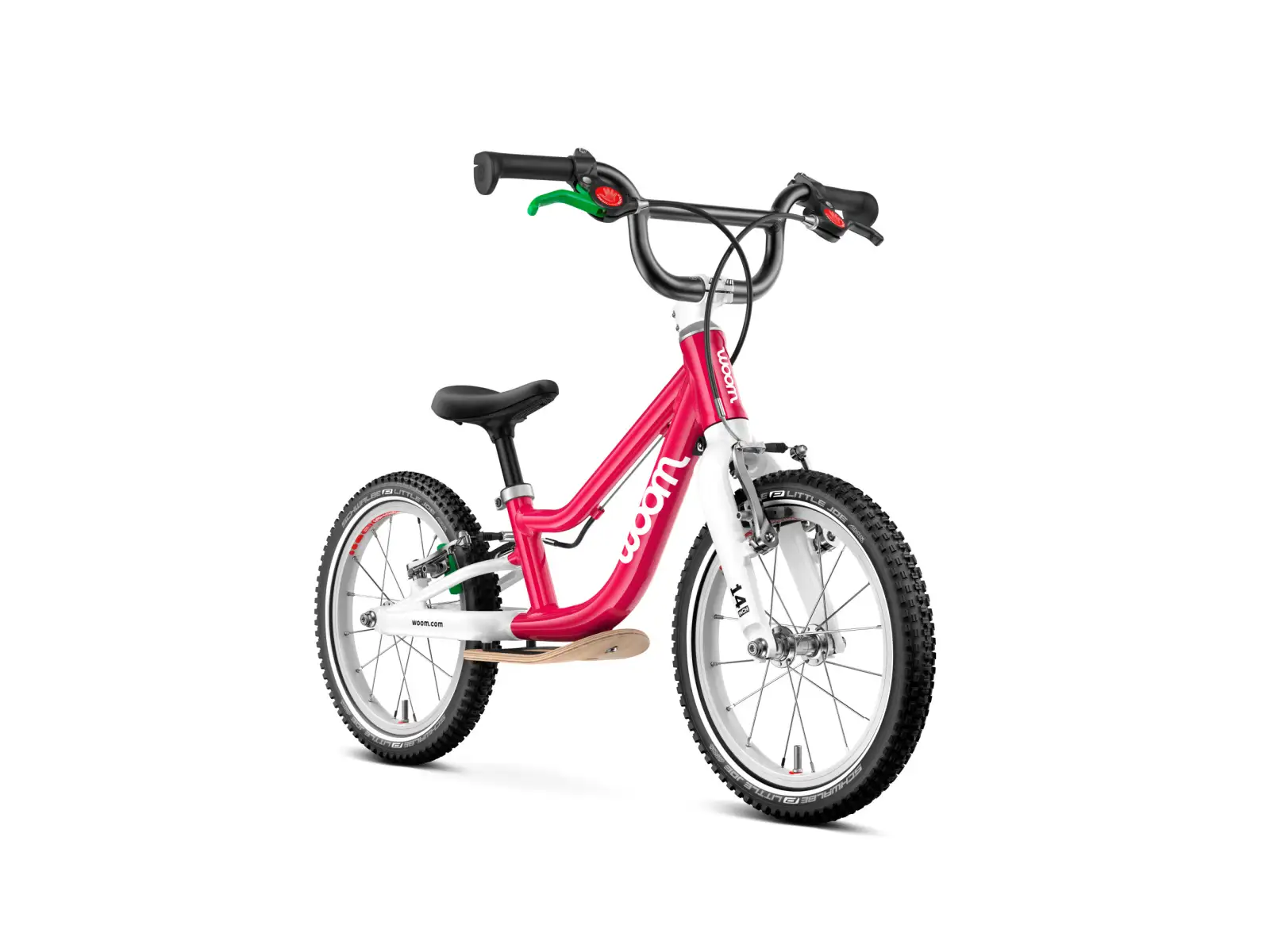 Woom GO 1 Plus detské odrážadlo 14" Hot Pink