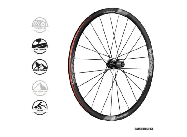 Vision Team30 DB-CL CH-TL zapletené kolesá orech Sram XDR 24x24