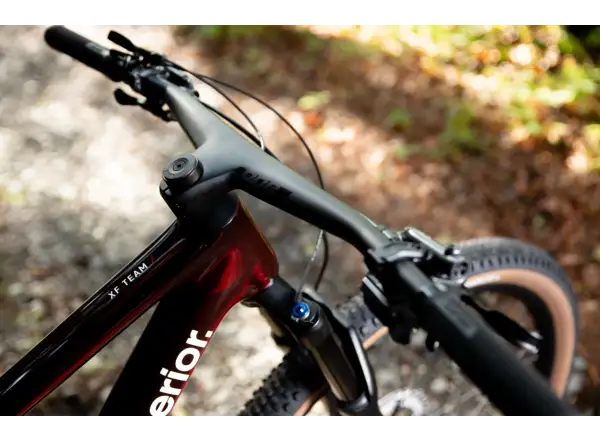Superior XF 9.6 Team celoodpružený bicykel Gloss Carbon/Red Carbon