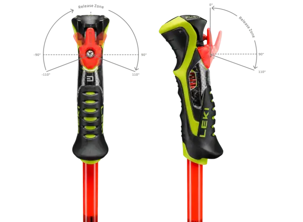 Leki WCR Pro Lite SL TR zjazdové palice  Bright red-violet-neonyellow