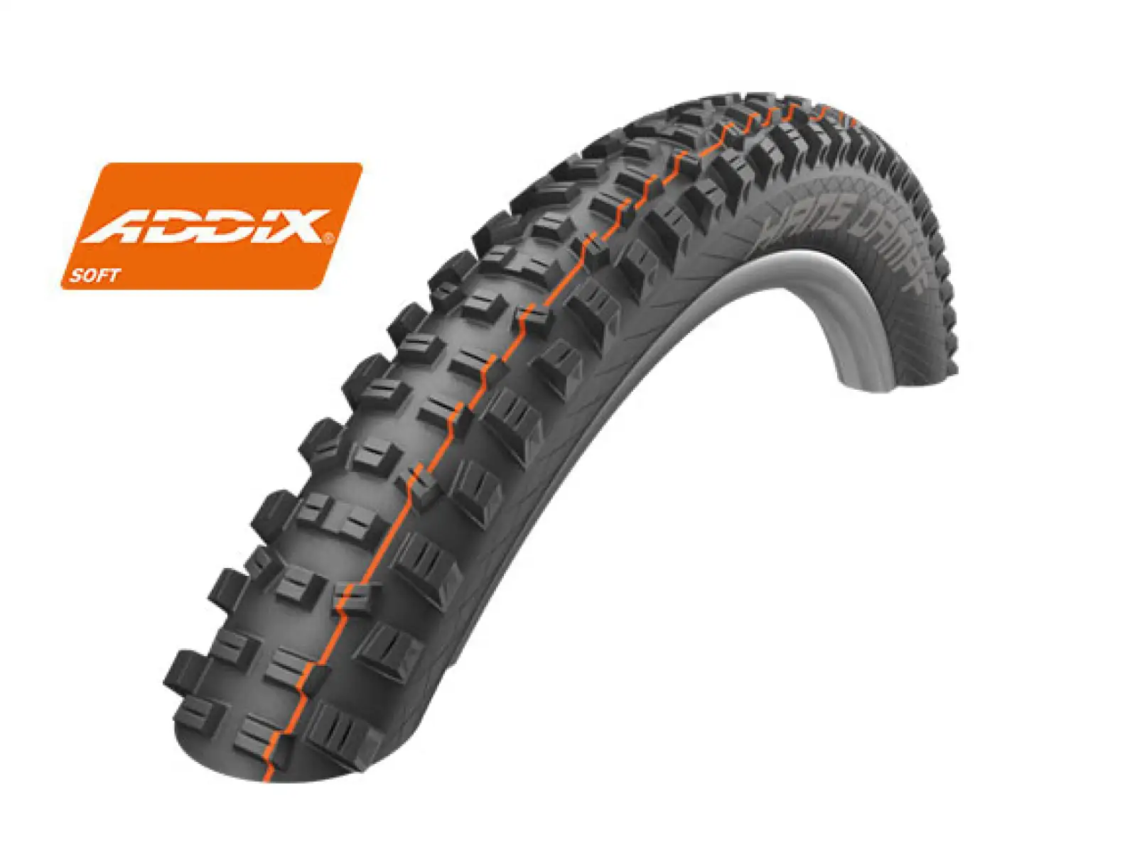 Schwalbe Hans Dampf Evo Addix Soft, SuperG, TLE, E-25 26x2,35" plášť kevlar